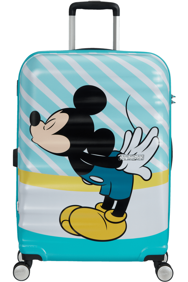 American Tourister Wavebreaker Disney Spinner 67cm  Mickey Blue Kiss