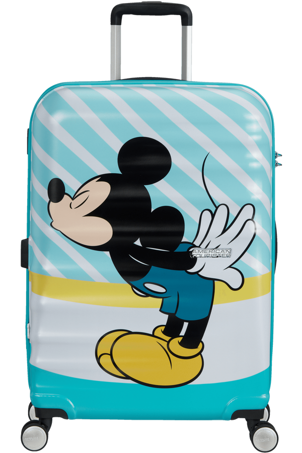 American Tourister Wavebreaker Disney Spinner 67cm Mickey Blue Kiss