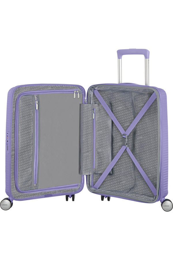 American Tourister Soundbox Spinner Expandable 55cm  Lavender American Tourister Soundbox Spinner Expandable 55cm  Lavender