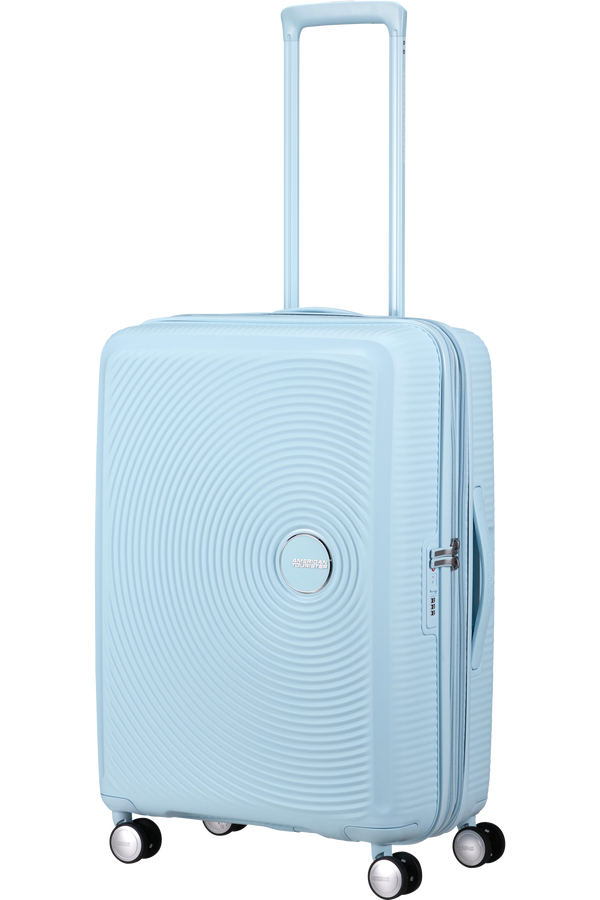 American Tourister SoundBox Spinner TSA Expandable 67cm  Pastel Blue American Tourister SoundBox Spinner TSA Expandable 67cm  Pastel Blue