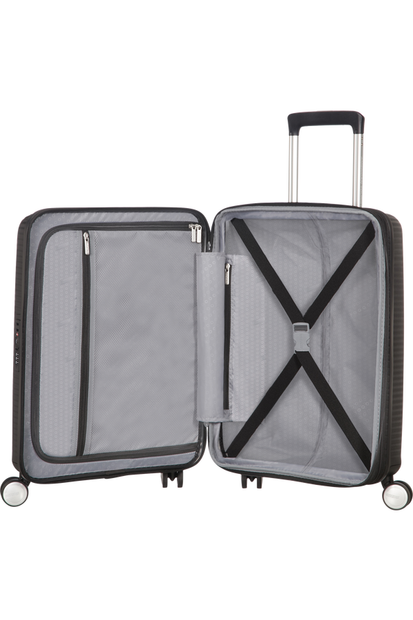 American Tourister Soundbox Spinner espandibile 55cm Bass Black American Tourister Soundbox Spinner espandibile 55cm Bass Black