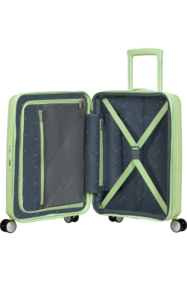 American Tourister SoundBox Spinner TSA Expandable 55cm  Kiwi Green