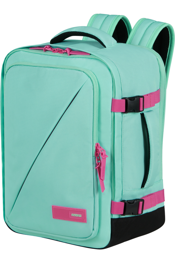 American Tourister Take2cabin Casual Backpack MS  Jelly Mint/Electric Fuchsia