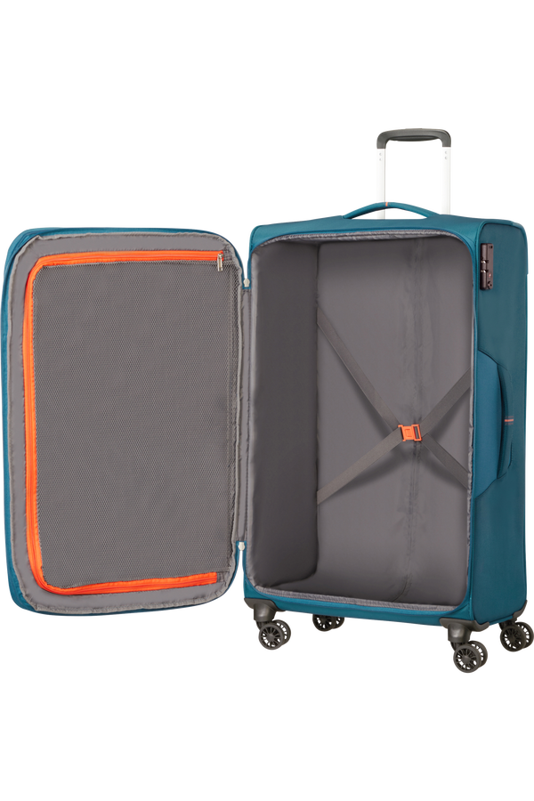 American Tourister Crosstrack Spinner Expandable 79cm  Navy/Orange