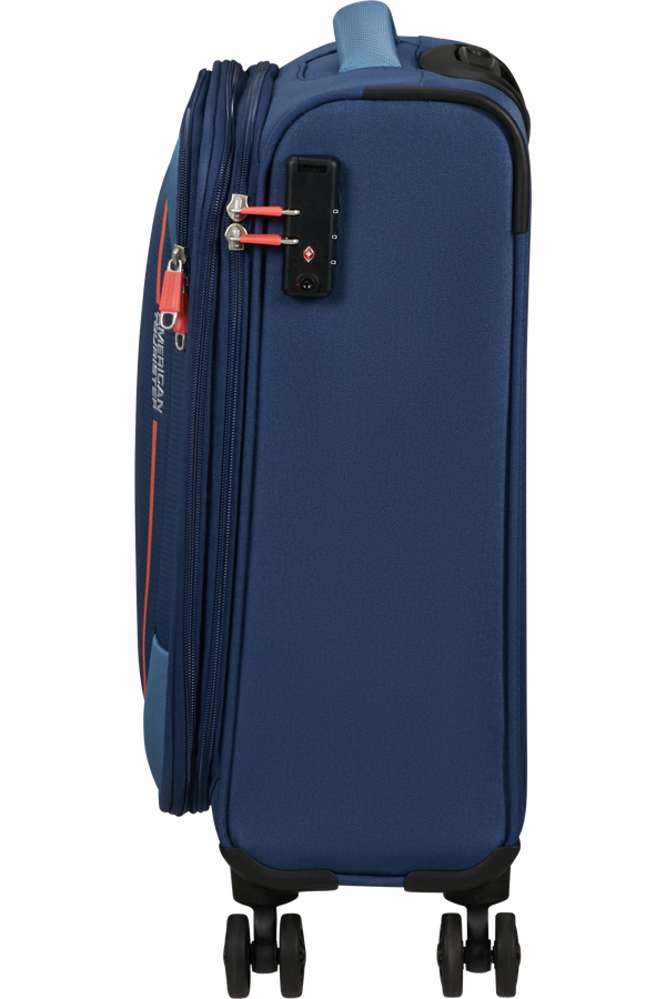 American Tourister Pulsonic Spinner Expandable 55cm  Combat Navy