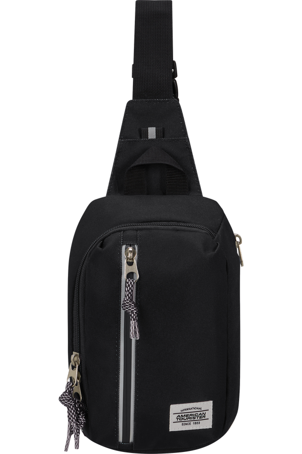 American Tourister Brightup Sling Bag Zip  Nero
