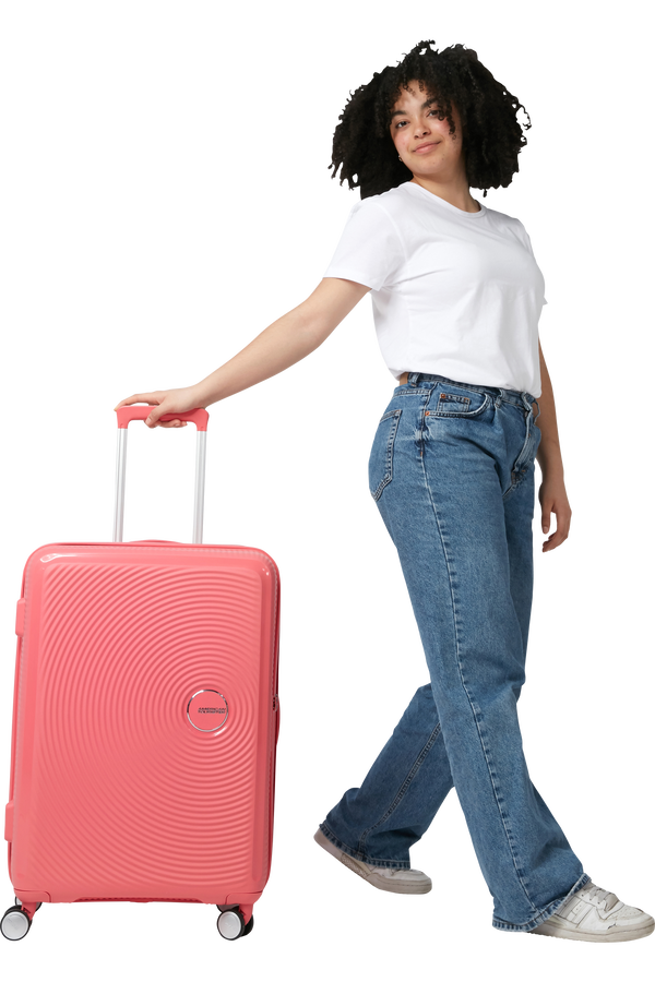 American Tourister Soundbox Spinner Expandable 67cm  Sun Kissed Coral