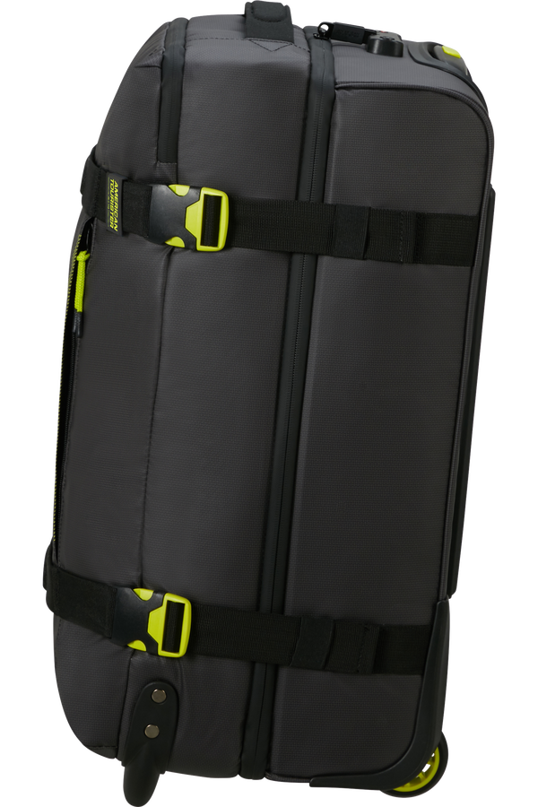 American Tourister Urban Track Duffle with Wheels Coated S  Black/Lime