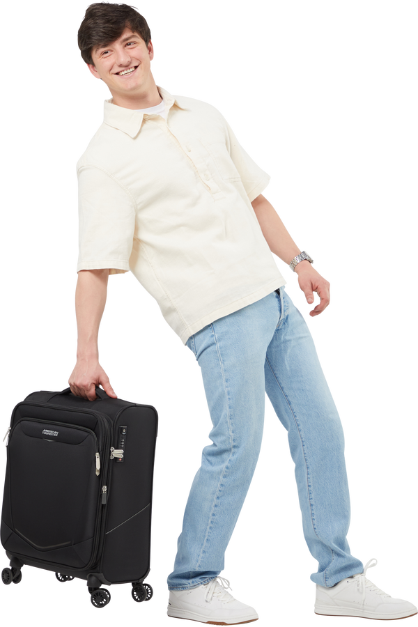 American Tourister SummerRide Spinner S EXP TSA 55cm Nero American Tourister SummerRide Spinner S EXP TSA 55cm Nero