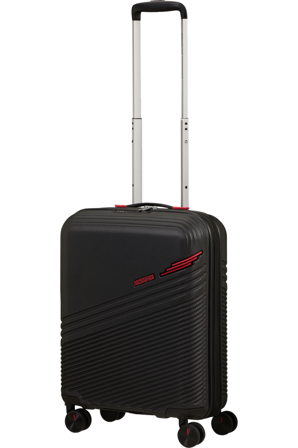 American Tourister Triple Trace Spinner TSA Expandable 55cm  Black/Red