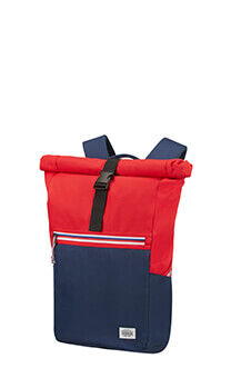 American Tourister Upbeat Rolltop Laptop Backpack Zip 14.1'  Blu/Rosso
