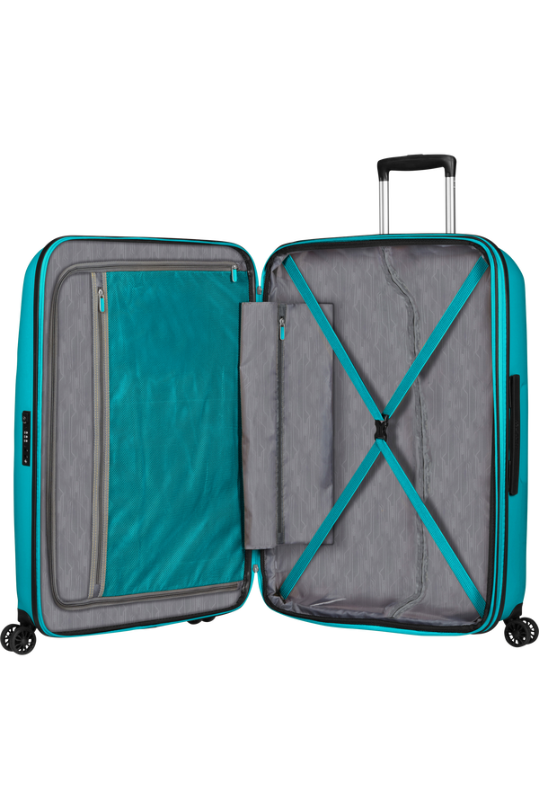 American Tourister Bon Air Dlx Spinner TSA Expandable 75cm  Deep Turquoise American Tourister Bon Air Dlx Spinner TSA Expandable 75cm  Deep Turquoise