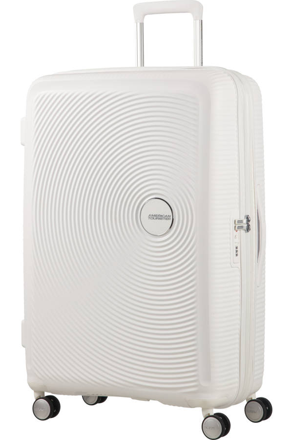 American Tourister Soundbox Spinner espandibile 77cm Pure White
