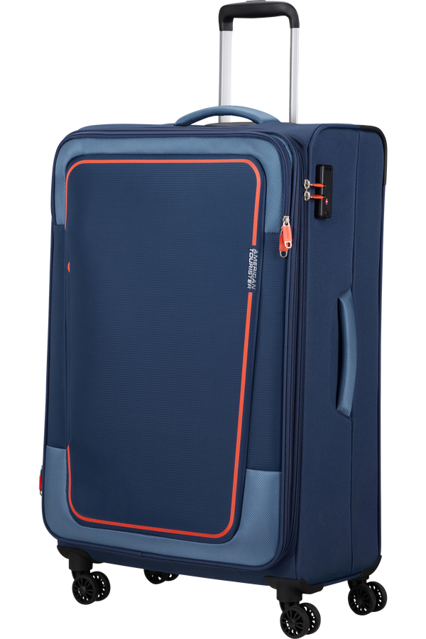American Tourister Pulsonic Spinner Expandable 81cm  Combat Navy
