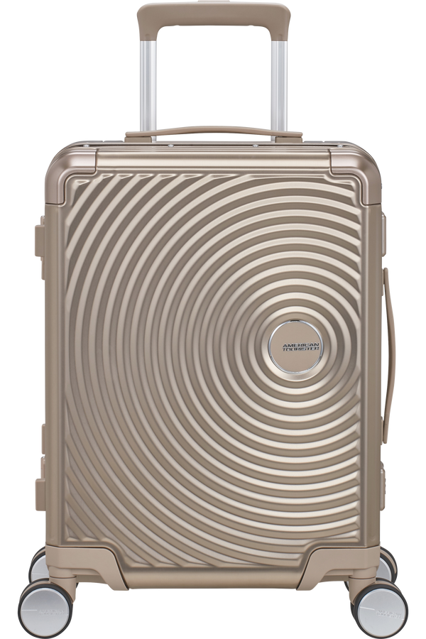 American Tourister Soundbox Alu Spinner TSA 55cm Bronzo