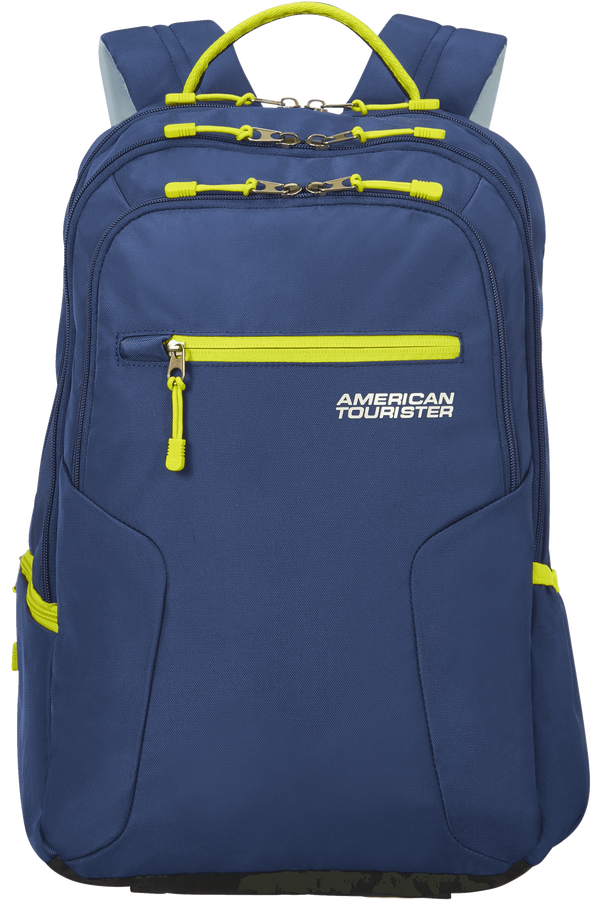 American Tourister Urban Groove Laptop Backpack  True Navy/Lime