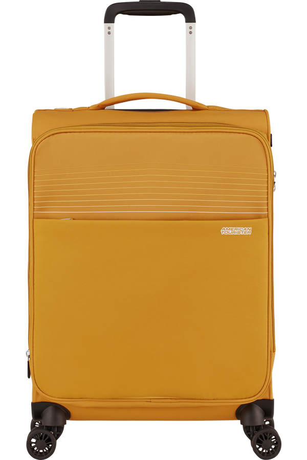 American Tourister Lite Ray Spinner TSA Expandable 55cm  Golden Yellow