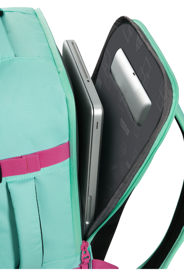 American Tourister Take2cabin Casual Backpack MS  Jelly Mint/Electric Fuchsia