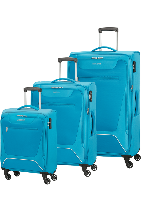 American Tourister Hyperbreez 3 pc Set A  Light Blue