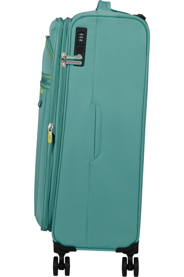 American Tourister Aerospin Spinner Expandable M  Dusty Turquoise American Tourister Aerospin Spinner Expandable M  Dusty Turquoise