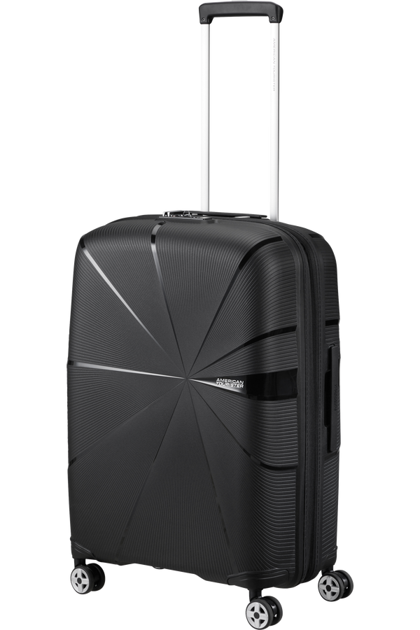 American Tourister Starvibe Spinner Expandable TSA 67cm Nero American Tourister Starvibe Spinner Expandable TSA 67cm Nero