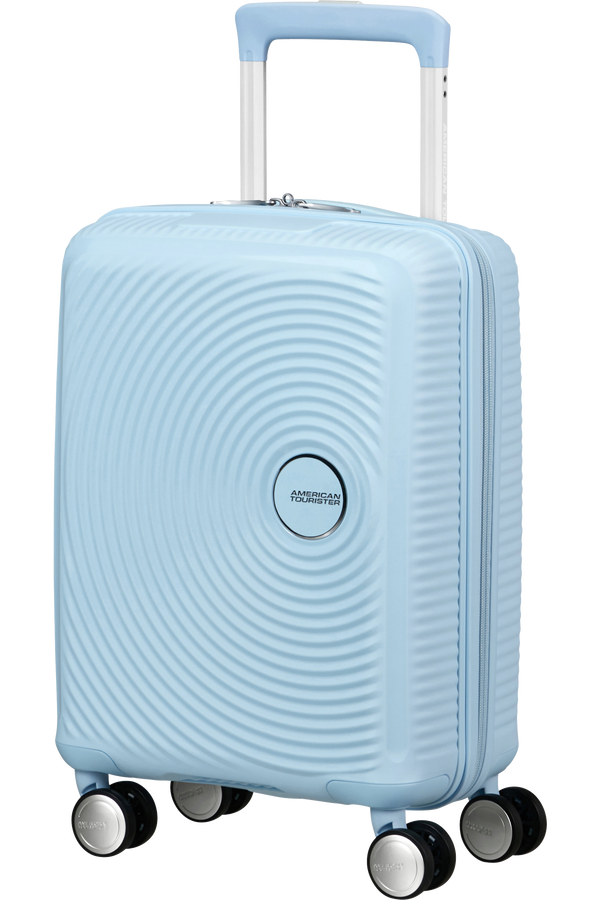 American Tourister Soundbox Mini Spinner 47cm  Pastel Blue American Tourister Soundbox Mini Spinner 47cm  Pastel Blue