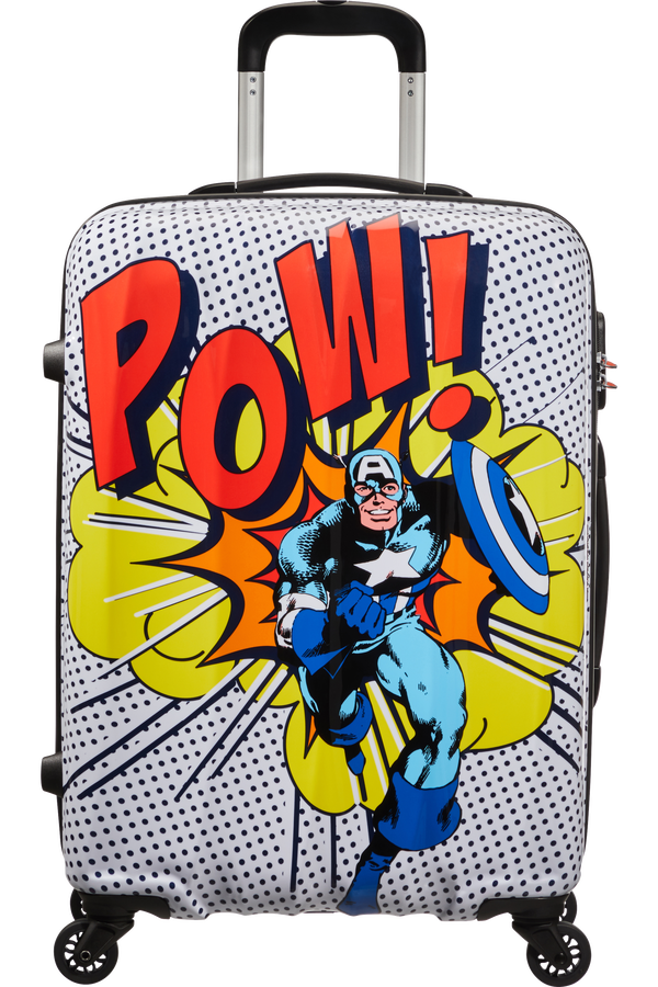 American Tourister Marvel Legends Spinner Alfatwist 65cm  Captain America Pop Art
