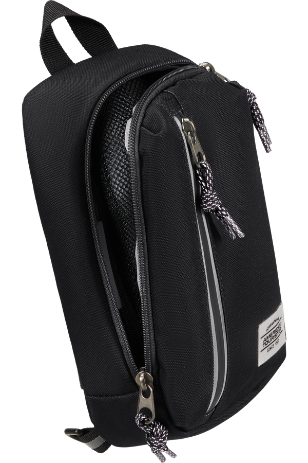 American Tourister Brightup Sling Bag Zip  Nero