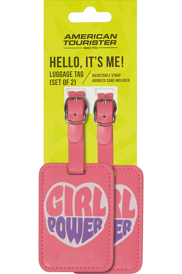 American Tourister American Tourist. Ta Luggage Tag X2 Print  Girl Power