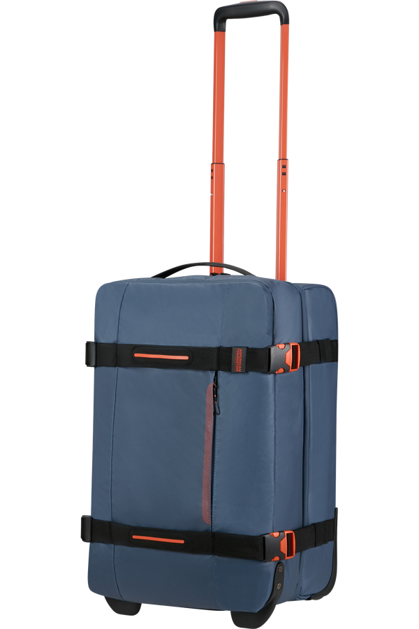 American Tourister Urban Track Duffle with Wheels Coated S  Navy/Orange American Tourister Urban Track Duffle with Wheels Coated S  Navy/Orange