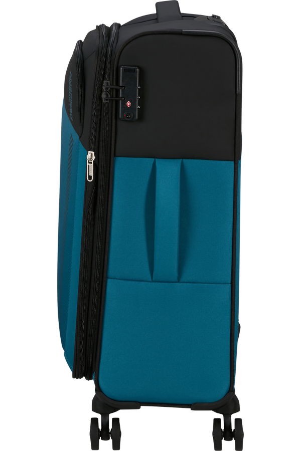 American Tourister Daring Dash Spinner Expandable TSA M  Black/Blue American Tourister Daring Dash Spinner Expandable TSA M  Black/Blue