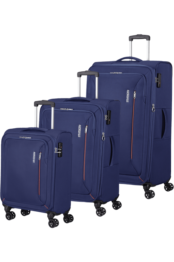 American Tourister Hyperspeed 3 PC SET A  Combat Navy