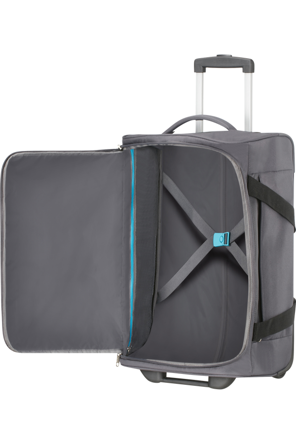 American Tourister Heat Wave Duffle with Wheels 55cm  Charcoal Grey