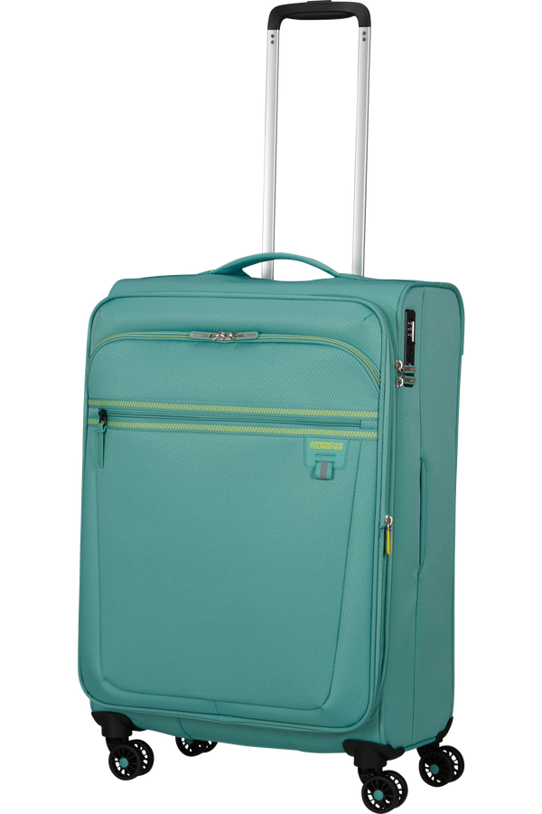 American Tourister Aerospin Spinner Expandable M  Dusty Turquoise American Tourister Aerospin Spinner Expandable M  Dusty Turquoise