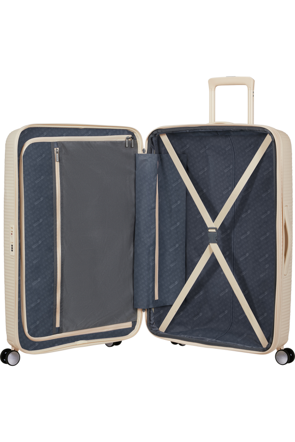 American Tourister SoundBox Spinner TSA Expandable 77cm  Coconut Sand