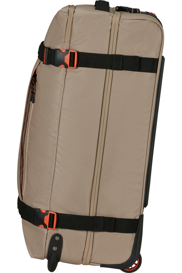American Tourister Urban Track Duffle with Wheels Coated M  Beige/Orange