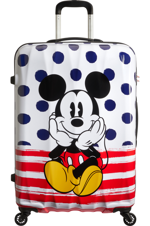 American Tourister Disney Legends Spinner 75cm  Mickey Blue Dots