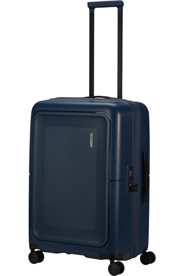 American Tourister DashPop Spinner Expandable TSA 67cm Midnight Blue American Tourister DashPop Spinner Expandable TSA 67cm Midnight Blue
