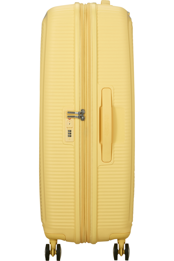 American Tourister SoundBox Spinner TSA Expandable 77cm  Pastel Yellow American Tourister SoundBox Spinner TSA Expandable 77cm  Pastel Yellow