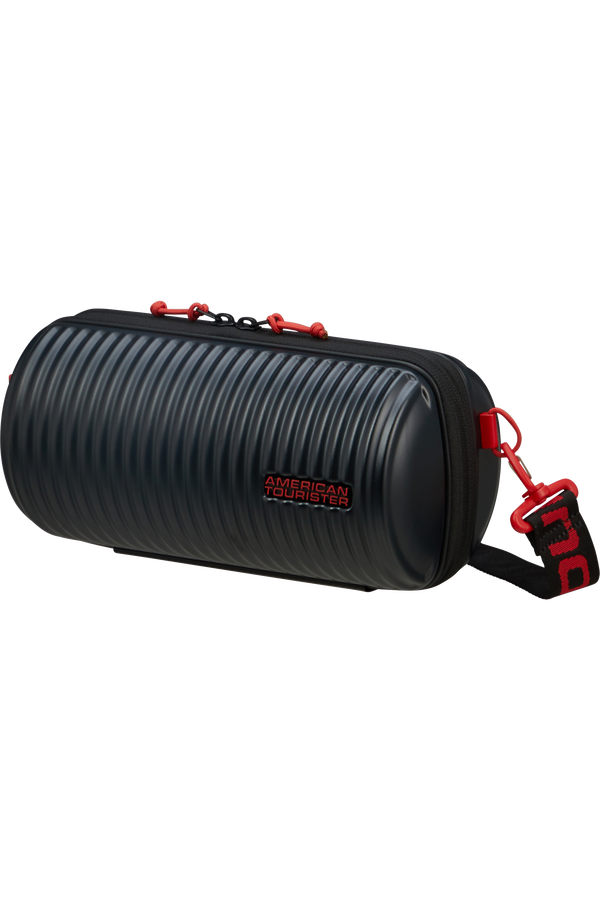 American Tourister Rollio Cross Body  Black/Red