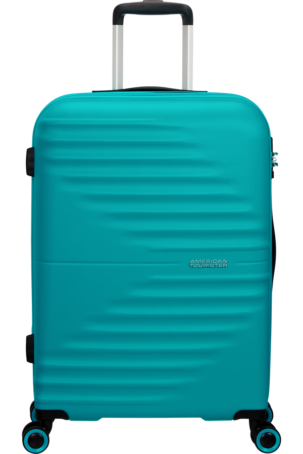American Tourister Wavetwister Spinner TSA 66cm  Aqua Turquoise