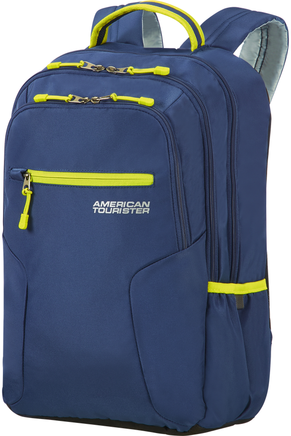 American Tourister Urban Groove Laptop Backpack  True Navy/Lime