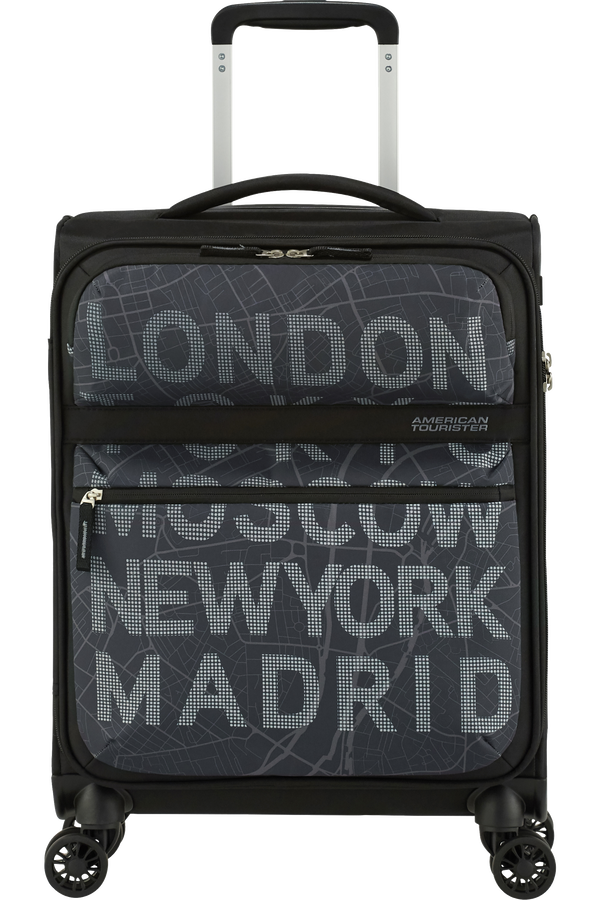 American Tourister Matchup Spinner Print TSA 55cm  City Map Black