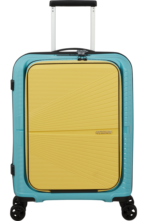 American Tourister Airconic Spinner Frontloader 15.6' 55cm  Surf Blue/Yellow