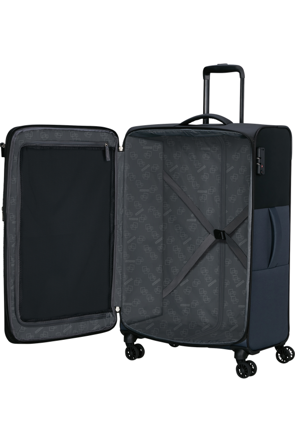 American Tourister Daring Dash Spinner Expandable TSA L  Black/Grey