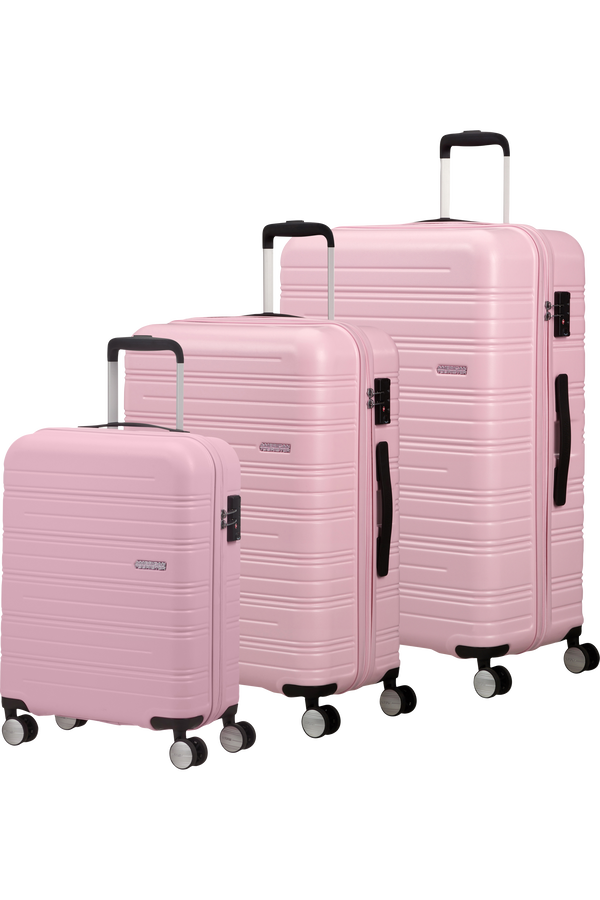 American Tourister High Turn 3 PC SET A  Matt Powder Pink