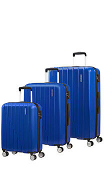Set di 3 bagagli valigie morbide trolley bags blu American Tourister Brook 
