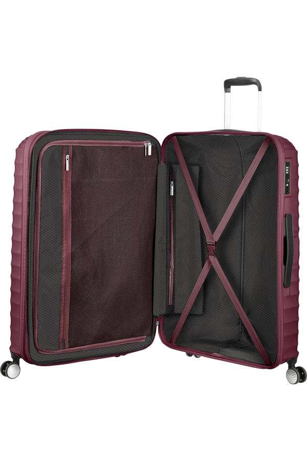 American Tourister Jetglam Spinner TSA Expandable 77cm  Metallic Grape Purple