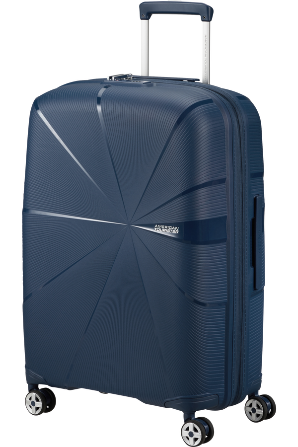 American Tourister Starvibe Spinner Expandable TSA 67cm Navy