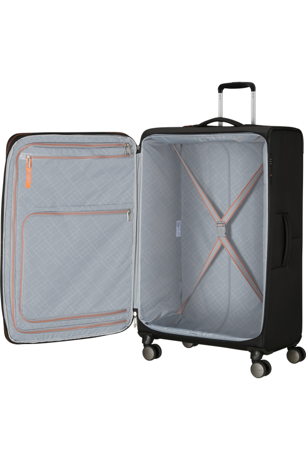 American Tourister Wanderlite Spinner EXP TSA XL  Shadow Black